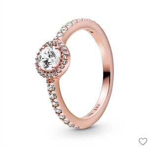 Pandora Classic Sparkle Halo CZ Ring